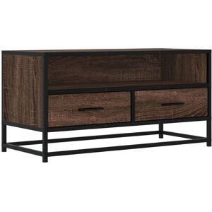 VidaXL TV Cabinet-TV Stand-Television Unit Brown Oak 80x34.5x40 cm Engineered Wood and VidaXL TV Cabinet-TV Stand-Television Unit Brown Oak 80x34.5x40 cm Engineered Wood and