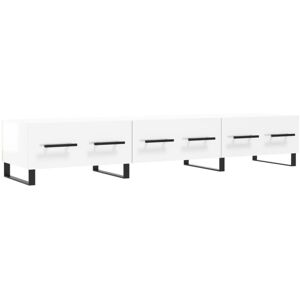 VidaXL TV Cabinet-TV Stand-Television Unit High Gloss White 150x36x30 cm Engineered Woo VidaXL TV Cabinet-TV Stand-Television Unit High Gloss White 150x36x30 cm Engineered Woo
