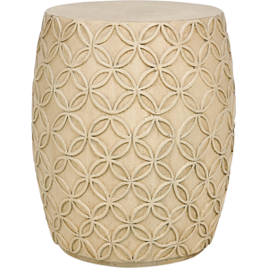 Beliani Side Table ZOGNO Light Beige Beliani Side Table ZOGNO Light Beige