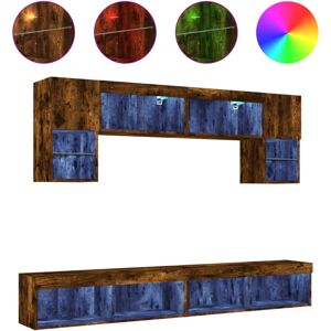 VIDAXL Wall TV Set with RGB LEDs - 100x30x30 cm VIDAXL Wall TV Set with RGB LEDs - 100x30x30 cm