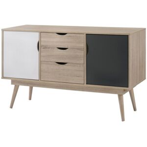 Timber Art Design UK Modern Sideboard Cabinet with 2 Doors & 3 Drawers – Sonoma Oak Timber Art Design UK Modern Sideboard Cabinet with 2 Doors & 3 Drawers – Sonoma Oak