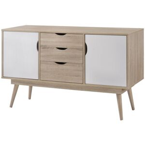 Timber Art Design UK Sonoma Oak Sideboard Cabinet – 2 Doors & 3 Drawers, Scandinavian Style Timber Art Design UK Sonoma Oak Sideboard Cabinet – 2 Doors & 3 Drawers, Scandinavian Style