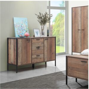 Timber Art Design UK Rustic Industrial Sideboard Cabinet 2 Door 3 Drawer Buffet Storage Unit for Liv Timber Art Design UK Rustic Industrial Sideboard Cabinet 2 Door 3 Drawer Buffet Storage Unit for Liv