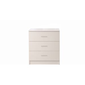 Timber Art Design UK (White) 3 Chest of Drawers Bedroom Furniture Bedside Cabinet Storage Chrome Meta Timber Art Design UK (White) 3 Chest of Drawers Bedroom Furniture Bedside Cabinet Storage Chrome Meta