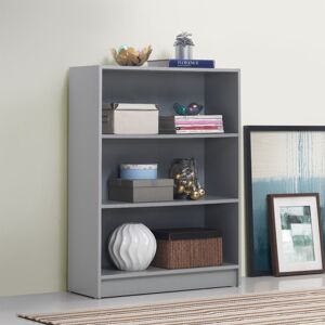 Timber Art Design UK Low Wide Dark Grey Bookcase – 3 Adjustable Shelves for Storage Timber Art Design UK Low Wide Dark Grey Bookcase – 3 Adjustable Shelves for Storage