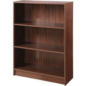 Timber Art Design UK Low Wide Walnut Bookcase with 3 Adjustable Shelves – Modern Storage Unit Timber Art Design UK Low Wide Walnut Bookcase with 3 Adjustable Shelves – Modern Storage Unit