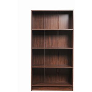Timber Art Design UK (Walnut) Modern Design Tall Bookcase 4 Tier Adjustable Shelves Unit. Timber Art Design UK (Walnut) Modern Design Tall Bookcase 4 Tier Adjustable Shelves Unit.