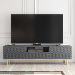 Creative Labs Diamond Luxe 180cm TV Unit - Dark Grey Creative Labs Diamond Luxe 180cm TV Unit - Dark Grey