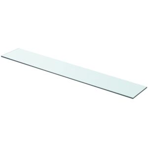 vidaXL Modern Shelf Panel Glass Clear Durable Tempered Glass Panel for Slatwall vidaXL Modern Shelf Panel Glass Clear Durable Tempered Glass Panel for Slatwall