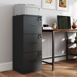 VASAGLE 3-Drawer Vertical File Cabinet, Filing Cabinet for Home Office, with 3 Lockable VASAGLE 3-Drawer Vertical File Cabinet, Filing Cabinet for Home Office, with 3 Lockable