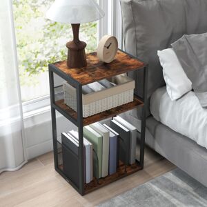 VASAGLE Record Player Stand, 3-Tier Side Table, Vinyl Record Storage up to 100 Albums, E VASAGLE Record Player Stand, 3-Tier Side Table, Vinyl Record Storage up to 100 Albums, E