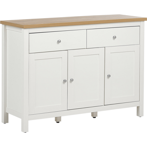 Beliani 3 Door Sideboard ATOCA Off-White Beliani 3 Door Sideboard ATOCA Off-White
