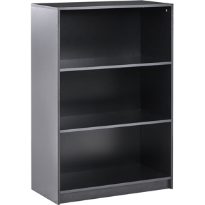 Beliani 3 Tier Bookcase ZEHNA 117 cm Black Beliani 3 Tier Bookcase ZEHNA 117 cm Black