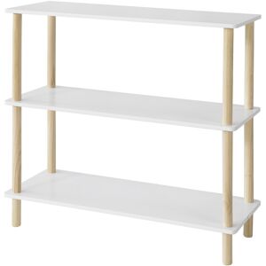 SoBuy 3 Tier White Storage Shelf Unit, STR02-WN SoBuy 3 Tier White Storage Shelf Unit, STR02-WN