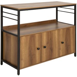 SoBuy Brown Sideboard with Microwave Cabinet SoBuy Brown Sideboard with Microwave Cabinet