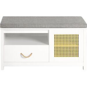 SoBuy FSR126-W White Hallway Storage Bench & Shoe Cabinet SoBuy FSR126-W White Hallway Storage Bench & Shoe Cabinet