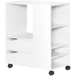 SoBuy White Mobile File Cabinet & Printer Stand on Wheels SoBuy White Mobile File Cabinet & Printer Stand on Wheels