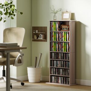 HOMCOM CD Storage Unit DVD Tower Blu-ray Storage Shelf for Living Room HOMCOM CD Storage Unit DVD Tower Blu-ray Storage Shelf for Living Room