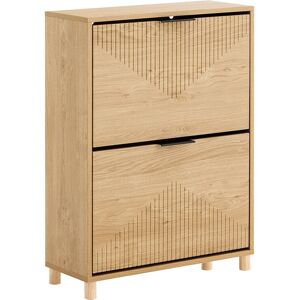 SoBuy Slim Shoe Cabinet - Space-Saving Entryway Storage for 8 Pairs SoBuy Slim Shoe Cabinet - Space-Saving Entryway Storage for 8 Pairs