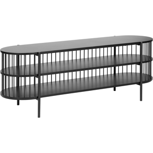 Beliani TV Stand BIRSON Black Beliani TV Stand BIRSON Black