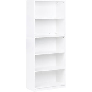 Beliani 5 Tier Bookcase ZEHNA 197 cm White Beliani 5 Tier Bookcase ZEHNA 197 cm White