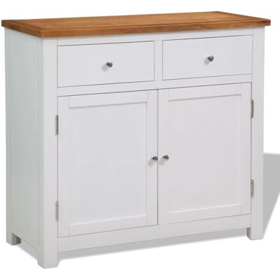 vidaXL - Solid Oak Sideboard - 90x33.5x83 cm - Sideboard vidaXL - Solid Oak Sideboard - 90x33.5x83 cm - Sideboard