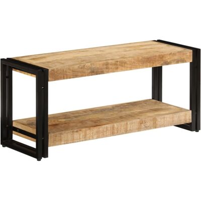vidaXL Solid Mango Wood TV Cabinet 90cm HiFi Stand Sideboard Entertainment vidaXL Solid Mango Wood TV Cabinet 90cm HiFi Stand Sideboard Entertainment