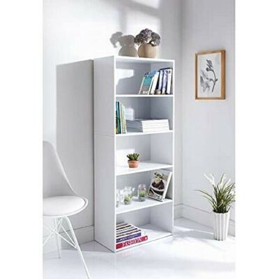 Spot On Dealz - G-0339 - White - Bookcase Spot On Dealz - G-0339 - White - Bookcase