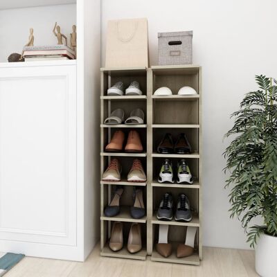 vidaXL Sonoma Oak Shoe Cabinets - Space-saving, Durable, Elegant vidaXL Sonoma Oak Shoe Cabinets - Space-saving, Durable, Elegant