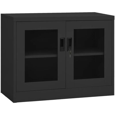 vidaXL Office Cabinet Anthracite Steel - File Storage - Office Cabinet vidaXL Office Cabinet Anthracite Steel - File Storage - Office Cabinet