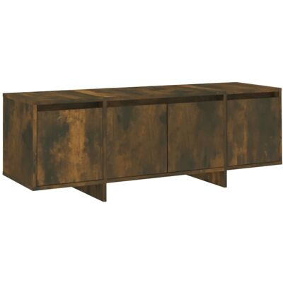 vidaXL Smoked Oak TV Cabinet - Engineered Wood Lowboard vidaXL Smoked Oak TV Cabinet - Engineered Wood Lowboard