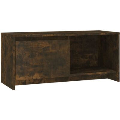 vidaXL TV Cabinet Smoked Oak - 90x35x40 cm - TV Furniture vidaXL TV Cabinet Smoked Oak - 90x35x40 cm - TV Furniture