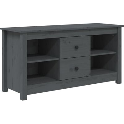 vidaXL Solid Pine TV Cabinet - Modern Rustic Storage Furniture vidaXL Solid Pine TV Cabinet - Modern Rustic Storage Furniture