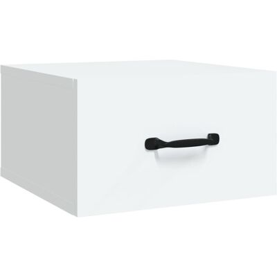 vidaXL Wall-mounted Bedside Cabinet White 35x35x20 cm - Bedside Cabinet vidaXL Wall-mounted Bedside Cabinet White 35x35x20 cm - Bedside Cabinet
