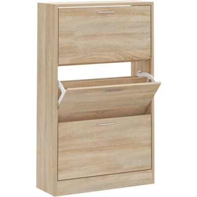 vidaXL Sonoma Oak Shoe Cabinet 63x24x103 cm - Shoe Cabinet vidaXL Sonoma Oak Shoe Cabinet 63x24x103 cm - Shoe Cabinet