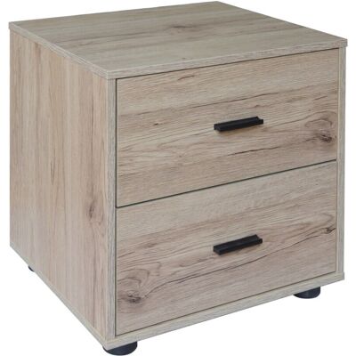 URBN Living - 2 Draw Cabinet - Oak Wood - Cabinet URBN Living - 2 Draw Cabinet - Oak Wood - Cabinet
