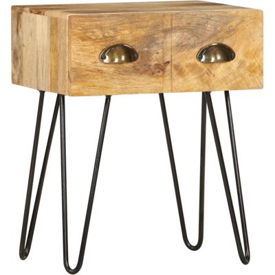 vidaXL Bedside Table 40x30x50 cm Mango Solid Wood - Bedside Table vidaXL Bedside Table 40x30x50 cm Mango Solid Wood - Bedside Table