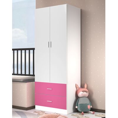 URBN Living - Kids Wardrobe - White Carcass - Wardrobe URBN Living - Kids Wardrobe - White Carcass - Wardrobe