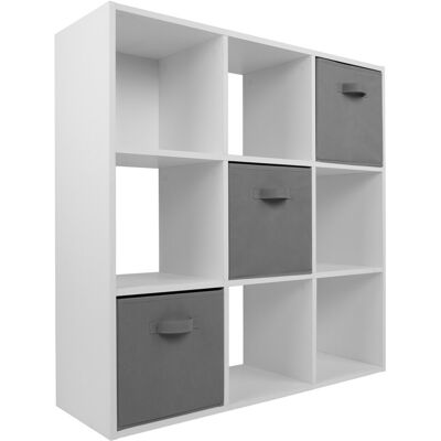 Charles Jacobs - White 9 Cube Open Shelf - Bookcase Charles Jacobs - White 9 Cube Open Shelf - Bookcase