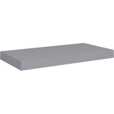 vidaXL Grey Floating Wall Shelf 50x23x3.8 cm MDF Display Bookcase Wall Ledge - Wall Shelf vidaXL Grey Floating Wall Shelf 50x23x3.8 cm MDF Display Bookcase Wall Ledge - Wall Shelf