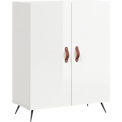 vidaXL White High Gloss Sideboard - Storage Cabinet & Buffet - 69.5x34x90 cm vidaXL White High Gloss Sideboard - Storage Cabinet & Buffet - 69.5x34x90 cm