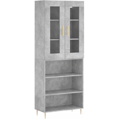vidaXL Concrete Grey 69.5x34x180 cm Storage Cabinet vidaXL Concrete Grey 69.5x34x180 cm Storage Cabinet