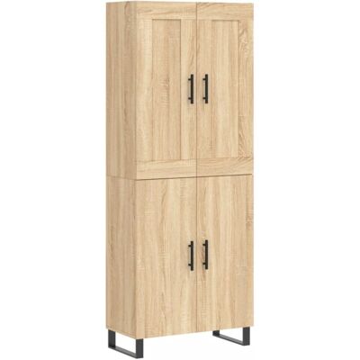 vidaXL Sonoma Oak Tall Storage Cabinet - Sideboard vidaXL Sonoma Oak Tall Storage Cabinet - Sideboard