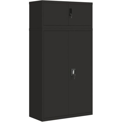 vidaXL Steel File Cabinet - 90x40x180 cm Office Storage vidaXL Steel File Cabinet - 90x40x180 cm Office Storage