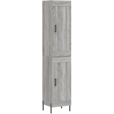 vidaXL Grey Sonoma Wood Sideboard - Sideboard Storage Cabinet vidaXL Grey Sonoma Wood Sideboard - Sideboard Storage Cabinet