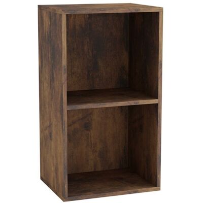 URBN Living - Rustic Brown - 2-Shelf - Wood - Bookcase URBN Living - Rustic Brown - 2-Shelf - Wood - Bookcase