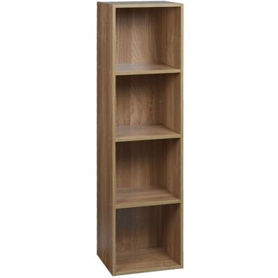 URBN Living - Oak 4 Shelf - Oak - Wood - Bookcase URBN Living - Oak 4 Shelf - Oak - Wood - Bookcase