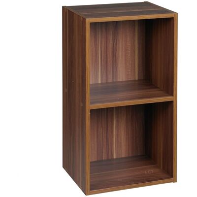 URBN Living - Teak 2-Shelf - Wood - Shelving - Bookcase URBN Living - Teak 2-Shelf - Wood - Shelving - Bookcase