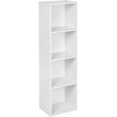 URBN Living - 4-Shelf - White - Wood - Bookcase URBN Living - 4-Shelf - White - Wood - Bookcase
