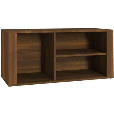 vidaXL Brown Oak Shoe Cabinet - Engineered Wood - 100x35x45 cm vidaXL Brown Oak Shoe Cabinet - Engineered Wood - 100x35x45 cm